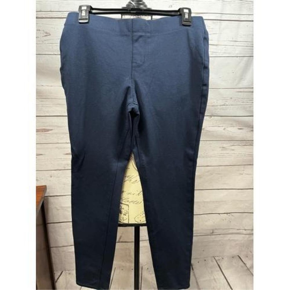 St John's Bay Women's Pull On Navy Blue‎ Skinny Leggings Pants